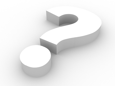 3-dimensional question mark resting on a white background at Appletree Cove Dental in Kingston, WA 3-dimensional question mark resting on a white background at Appletree Cove Dental in Kingston, WA